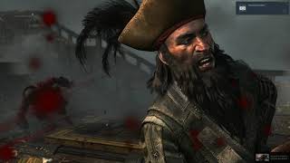 Assassins Creed IV Black Flag  Blackbeards Death [upl. by Mailliwnhoj]