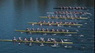 Mens 8 start at the 2019 Intercollegiate Rowing Championships [upl. by Notxarb]