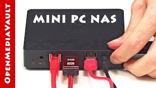 Mini PC OpenMediaVault NAS [upl. by Ashlin62]