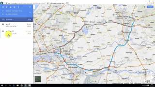 Google Maps een autoroute plannen [upl. by Nyroc41]