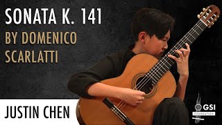 Domenico Scarlattis quotSonata K 141quot performed by Justin Chen on a 2024 Vladimir Druzhinin guitar [upl. by Eigla]