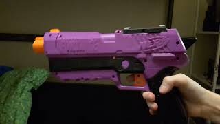 how to make a shell ejecting nerf pistol tutorial [upl. by Oigroig]