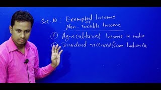 Income Tax Exempted Income By  P K DEV [upl. by Shoifet704]