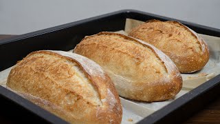 Refrigerate the dough overnight Make the most delicious bread the next day [upl. by Ashlin]