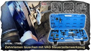 Zahnriemen wechseln Werkzeug VAG VW Seat Skoda Audi PD 19 20 TDI Steuerzeiten Pumpe Düse tauschen [upl. by Annoyed]