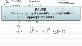 Dimensionless Groups Reynolds Number Example [upl. by Oiludbo]