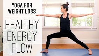 Yoga For Weight Loss  Healthy Energy Flow  Yoga With Adriene [upl. by Alleul]