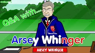 Arsene Wenger QampA Parody 442oons Football Cartoon [upl. by Glantz242]