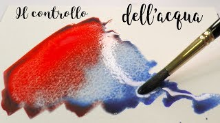 Tutorial Acquerello il controllo dellacqua sul foglio [upl. by Asirb]