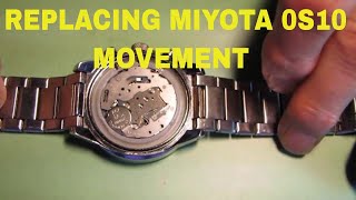 Replacing MiyotaCitizen 0S10 Quartz Watch Chronograph Movement How To Watch Repair [upl. by Eniagrom314]