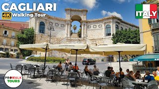 Cagliari Sardinia Walking Tour  4K  with Captions Prowalk Tours [upl. by Ailsun]