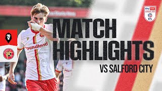 Salford City v Walsall Highlights [upl. by Holli]