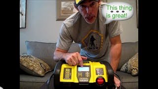 Stanley fatmax powerit 1000A air compressor and jump starter outdoors4adventure [upl. by Liartnod]