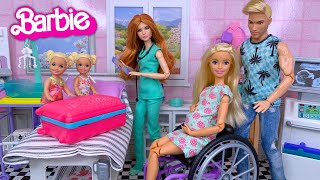 Barbie Doll Family New Baby Stories  Nursery Packing for Hospital amp Baby Arrival [upl. by Rramo]