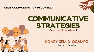 Communicative Strategies [upl. by Yriek]