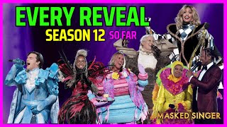 All Reveals Masked Singer  So Far  Season 12 [upl. by Noirod369]