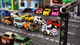 ChoroQ Massive Downtown Racing StopMotion [upl. by Letnuahc439]