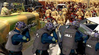 SWAT TEAM vs Endless ZOMBIE APOCALYPSE  Men of War WW3 Mod [upl. by Hahnke863]