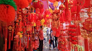 JAKARTA Chinese New Year Vibes 2024  Glodok Chinatown Market Jakarta  Imlek 2024 [upl. by Attenrad]