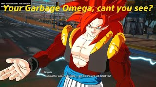 SSJ4 Gogeta VS Omega Shenron [upl. by Eilyak622]