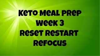 Keto Meal Prep Week 3  Swedish Meatballs  Sausage and Peppers Reset Restart Refocus Day 15 [upl. by Eityak]