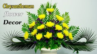 Limonium sinuatum Chrysanthemum Flower Arrangement for Altar168 [upl. by Yeung]