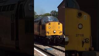 Colas Rail Class 37 37116 at Cheltenham Spa  railway trains class37 tractor colas [upl. by Aelat]