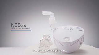 Microlife NEB 210 Innovative nebulisation system for an efficient treatment  EU Version [upl. by Lesirg]