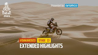 Extended highlights of Stage 13 presented by Aramco  Dakar2023 [upl. by Yasmin]