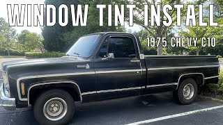 Chevy C10 Window Tint Install Attempt [upl. by Aryek507]