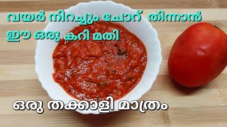 ഒരു തക്കാളി മാത്രം മതി എരിവും പുളിയും മധുരവും ഒക്കെയുള്ള ഈ കറി ഉണ്ടാക്കാൻ  Tomato Curry [upl. by Nimesay]