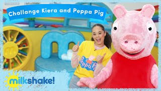 Milkshake Studio Games Challenge Kiera and Peppa Pig  Kiera and Peppa Pig [upl. by Manuel]