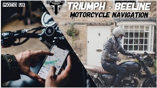 TRIUMPH BEELINE MOTORCYCLE NAVIGATION SYSTEM  IP67 Waterproof amp Shockproof Navigation  MotoUK [upl. by Palecek]