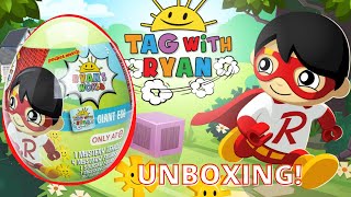 New Tag with Ryan Giant Surprise Egg Unboxing Its Full of Toys Excellent Value tagwithryan [upl. by Ahsetal]