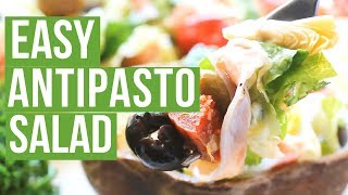 Antipasto Salad Recipe  Cook Eat Well [upl. by Asante]