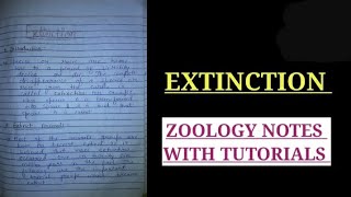 Extinction full notes in hindi zoologynotes biology science bsc1styearzoologynotes bsczoology [upl. by Asiel]