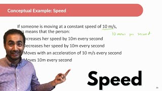 1D Kinematics  Conceptual Physics  Speed [upl. by Akaya]