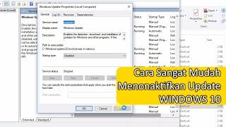 Cara Mudah Menonaktifkan Update Windows 10 [upl. by Hsakiv]