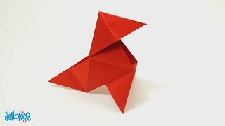 Tuto origami  fabriquer une cocotte traditionnelle Hellokids [upl. by Gothar839]