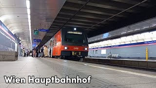 Züge Wien Hauptbahnhof bstg 12  Trainspotten 75 [upl. by Avan]