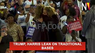 Trump Harris lean on Traditional Bases [upl. by Halverson252]