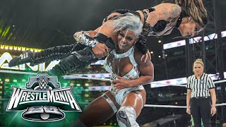 Bianca Belair Jade Cargill amp Naomi vs Damage CTRL WrestleMania XL Saturday highlights [upl. by Werdn900]