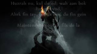 Dragonborn song  Skyrim  Lyrics et traduction [upl. by Lunseth]