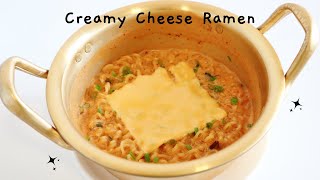 TIKTOK VIRAL CREAMY CHEESE RAMEN [upl. by Claresta]