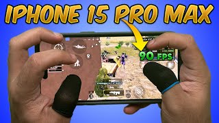 iPhone 15 Pro Max 90 LiveFPS Meter in PUBG MobileBGMI Gameplay 90 fps test benchmark BGMI PUBG [upl. by Ydoc790]