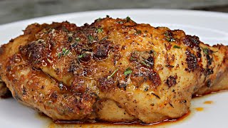 Juicy Oven Baked Chicken Thighs  Dinner Ideas [upl. by Rosalee]