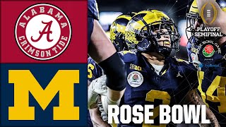 Rose Bowl Alabama Crimson Tide vs Michigan Wolverines  Full Game Highlights  CFB Semifinal [upl. by Ivens]