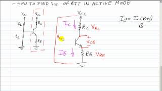 BJT Qpoint Formula For Vce Voltage From The Collector to The Emitter [upl. by Gleeson]