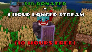 🔴MINECRAFT  LAZY STREAMATHON PART 2 JOIN OUR BEDROCK REALM 🔴 [upl. by Ruffin]