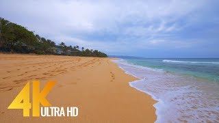 4K Virtual Walk along Sunset Beach Oahu Hawaii  2 Hours video [upl. by Ynatterb228]